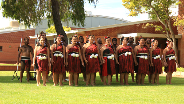 New Zealand women sing traditional before dance hack