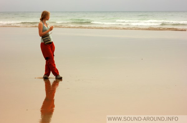 The most enjoyable music - it's the noise of the ocean waves ...